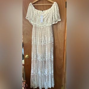 Lace Off Shoulder Dress